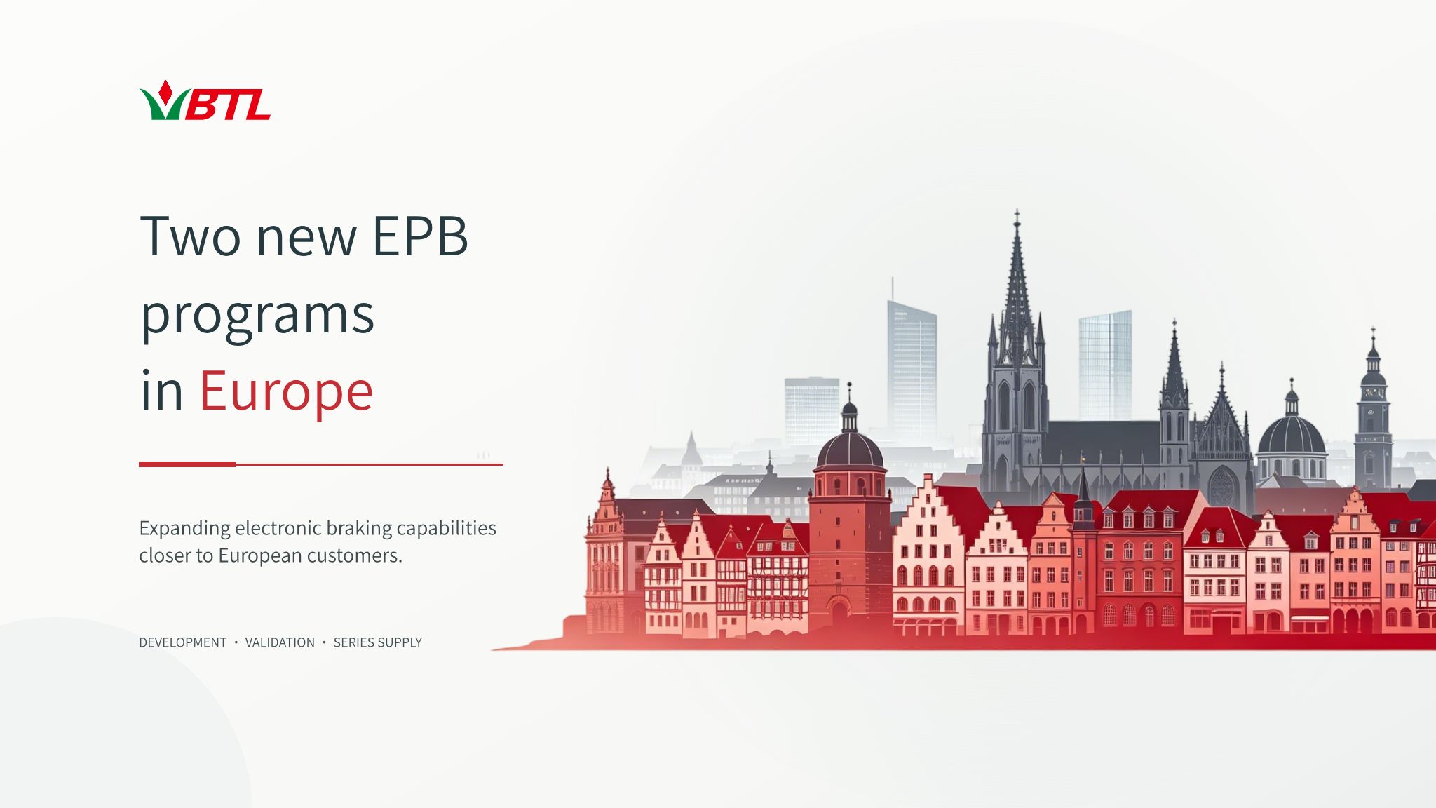 Two new WBTL EPB programs in Europe Two new WBTL EPB programs in Europe